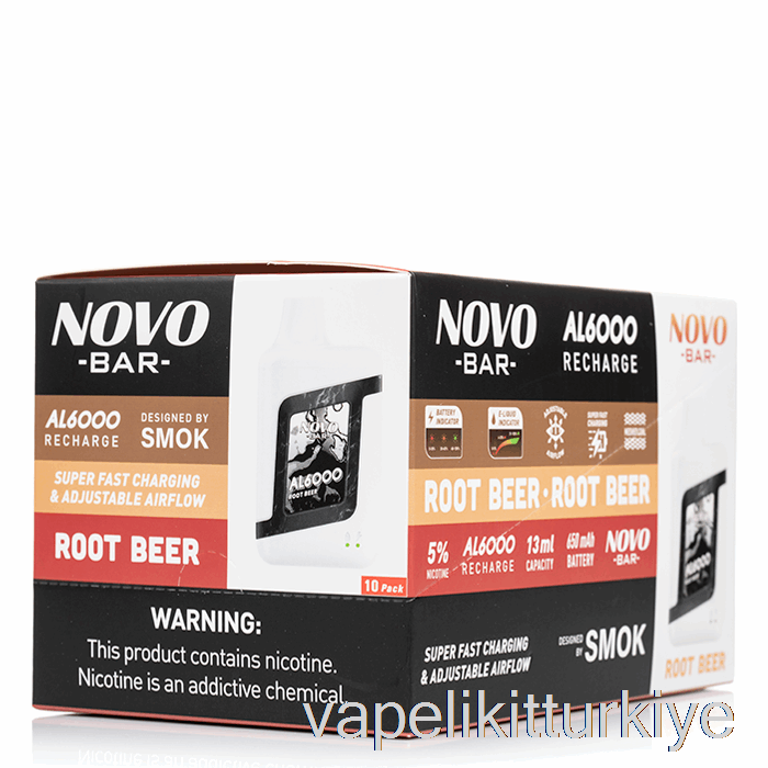 Vape Likit [10'lu Paket] Smok Novo Bar Al6000 Tek Kullanımlık